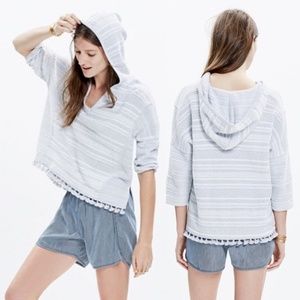 Madewell Fringe Hoodie Sweatshirt